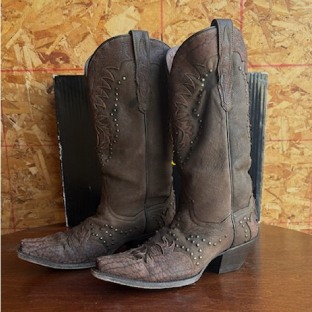 Dan Post Distressed Brown Western Boots women’s size 7